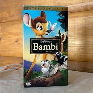 2005 Walt Disney's Bambi Platinum Edition VHS, Disney Masterpiece Collection